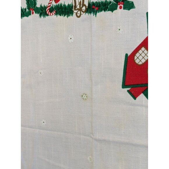 Vintage Christmas Table Napkins Set Of 4  17" x 17"  Holiday Cheer Retro Décor F - Picture 3 of 8